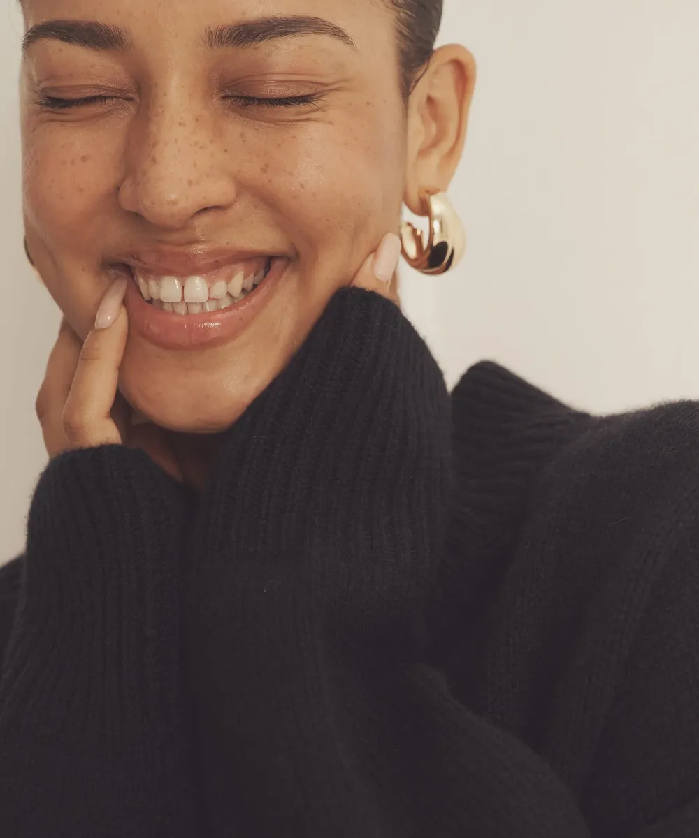 Super Luxe Cashmere Mockneck Sweater 42