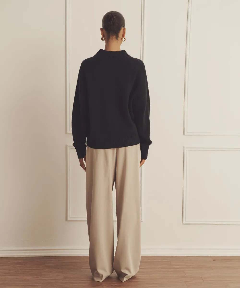 Super Luxe Cashmere Mockneck Sweater 46