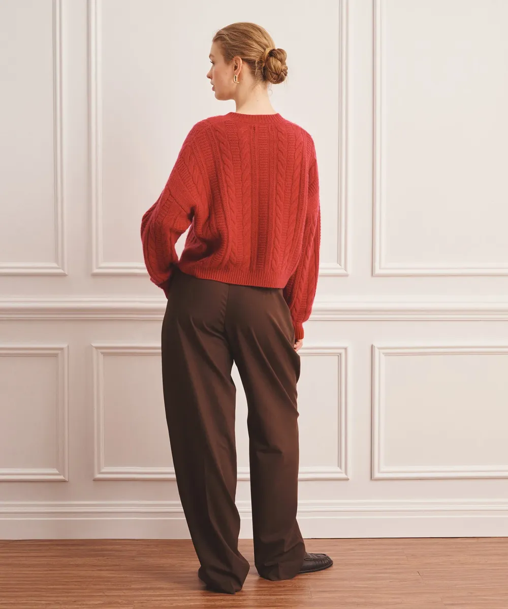 Super Luxe Cashmino Cable Cardigan 12