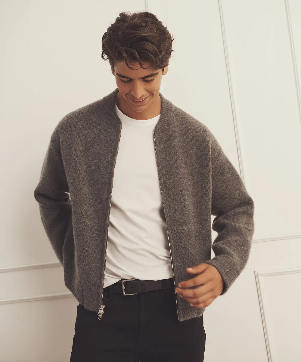 Ultra Luxe Cashmere Bomber 4