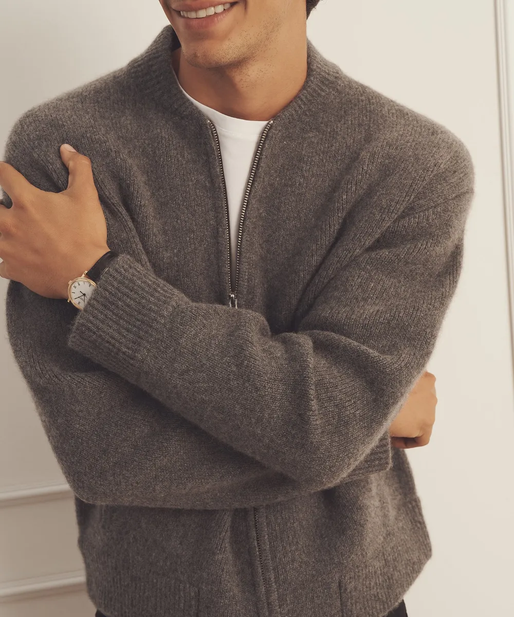 Ultra Luxe Cashmere Bomber 5