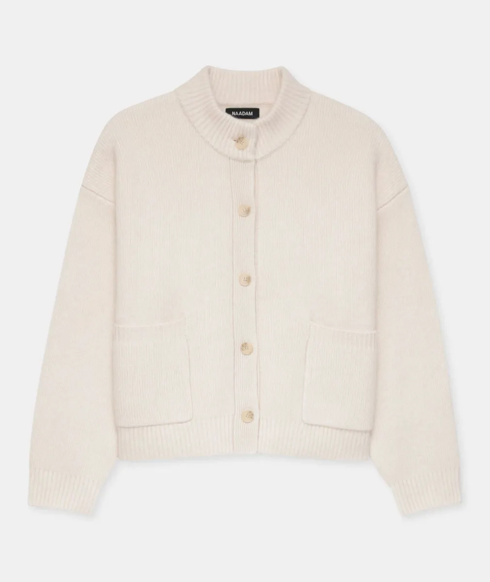 Ultra Luxe Cashmere High Neck Cardigan 6