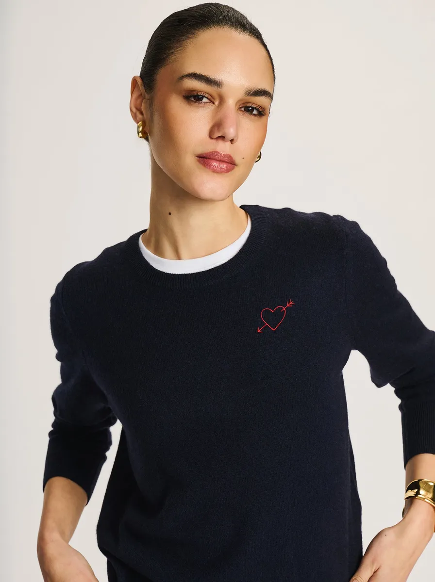 Women's Love Struck Cashmere Sweater 6