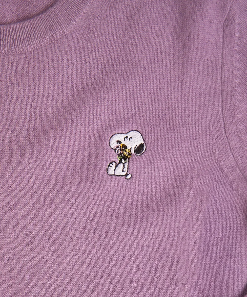 Women's Snoopy Flower Cashmere Sweater 2