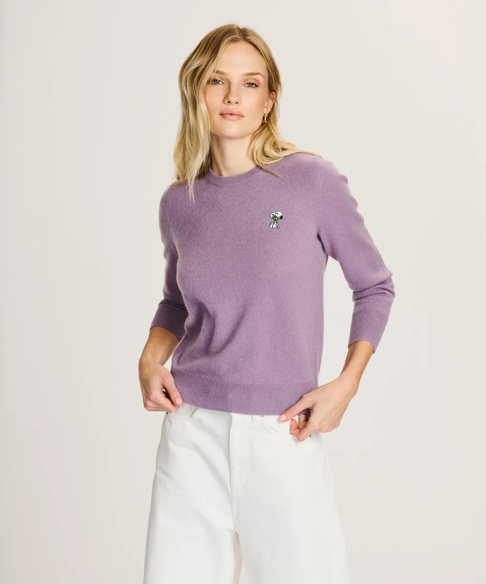 Women's Snoopy Flower Cashmere Sweater 3