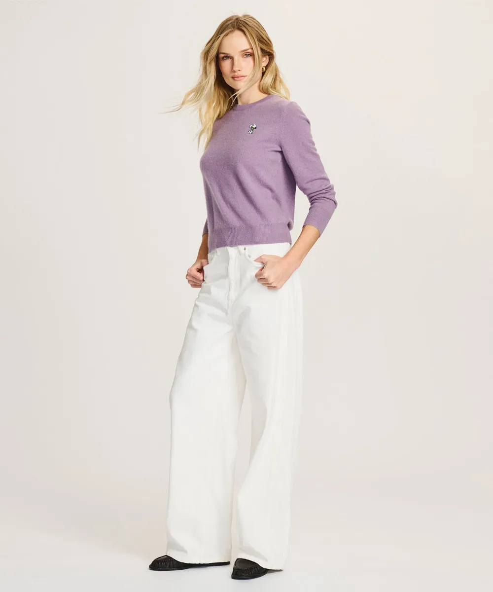 Women's Snoopy Flower Cashmere Sweater 4