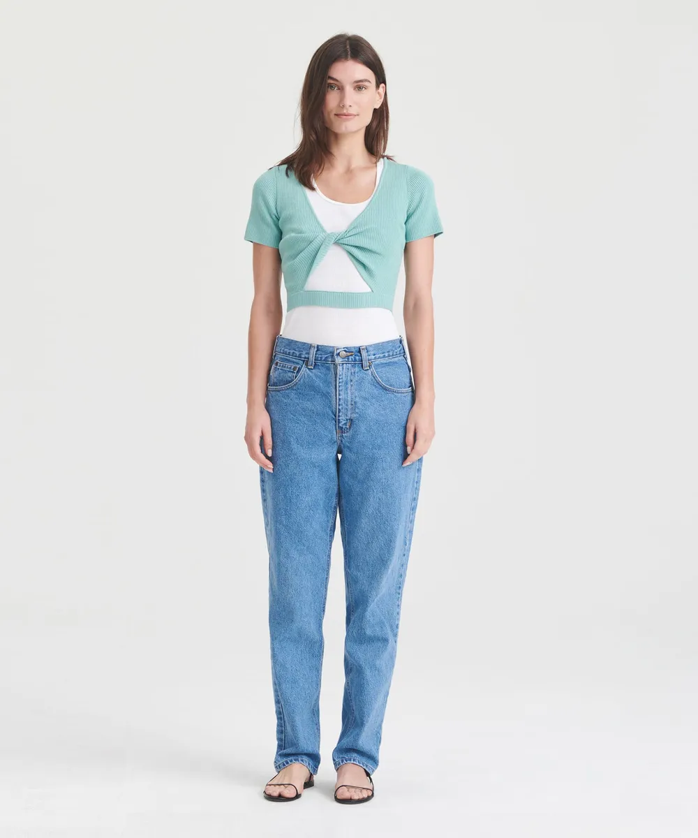 Wool Silk Reversible Twist Top 14