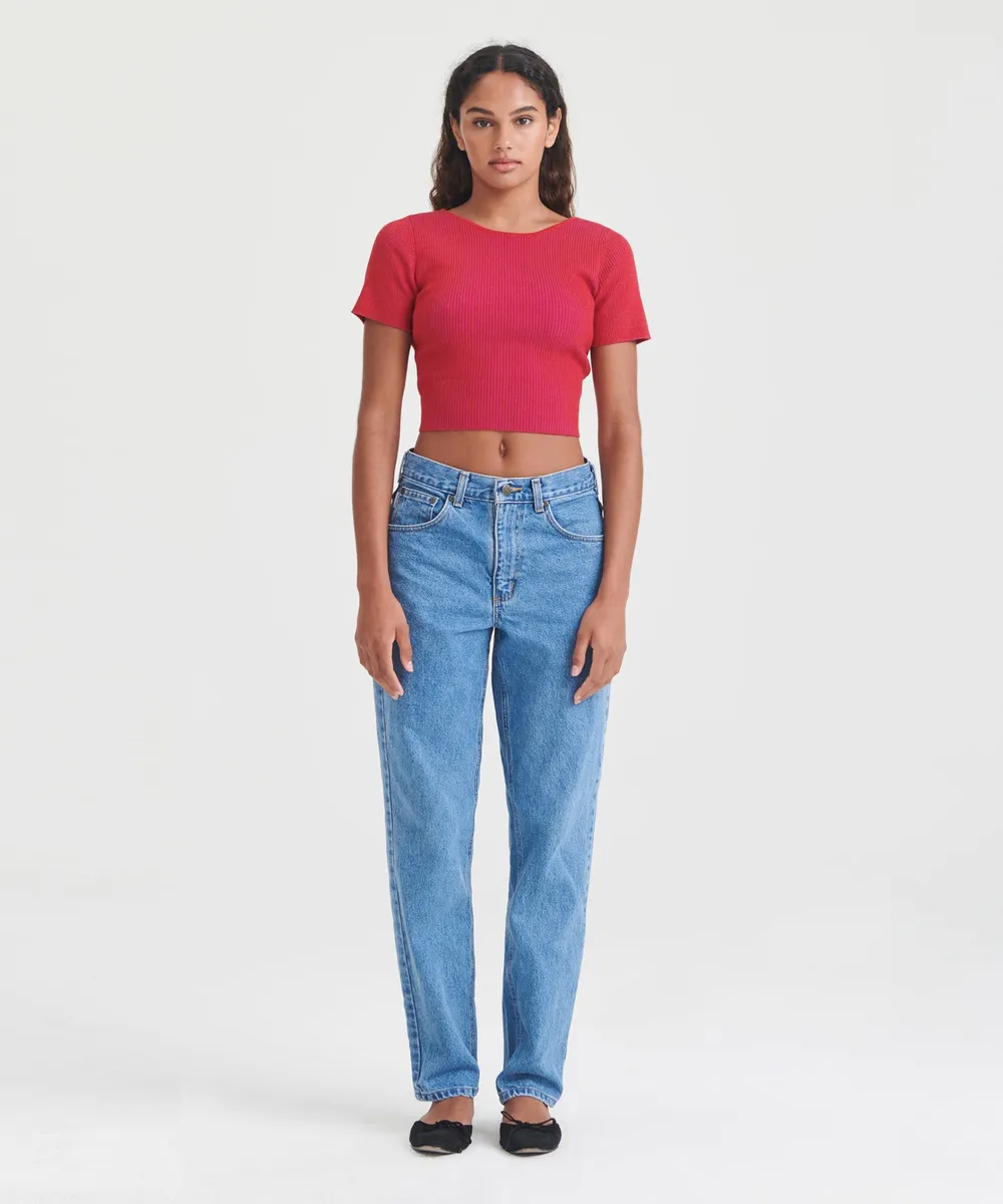 Wool Silk Reversible Twist Top 3