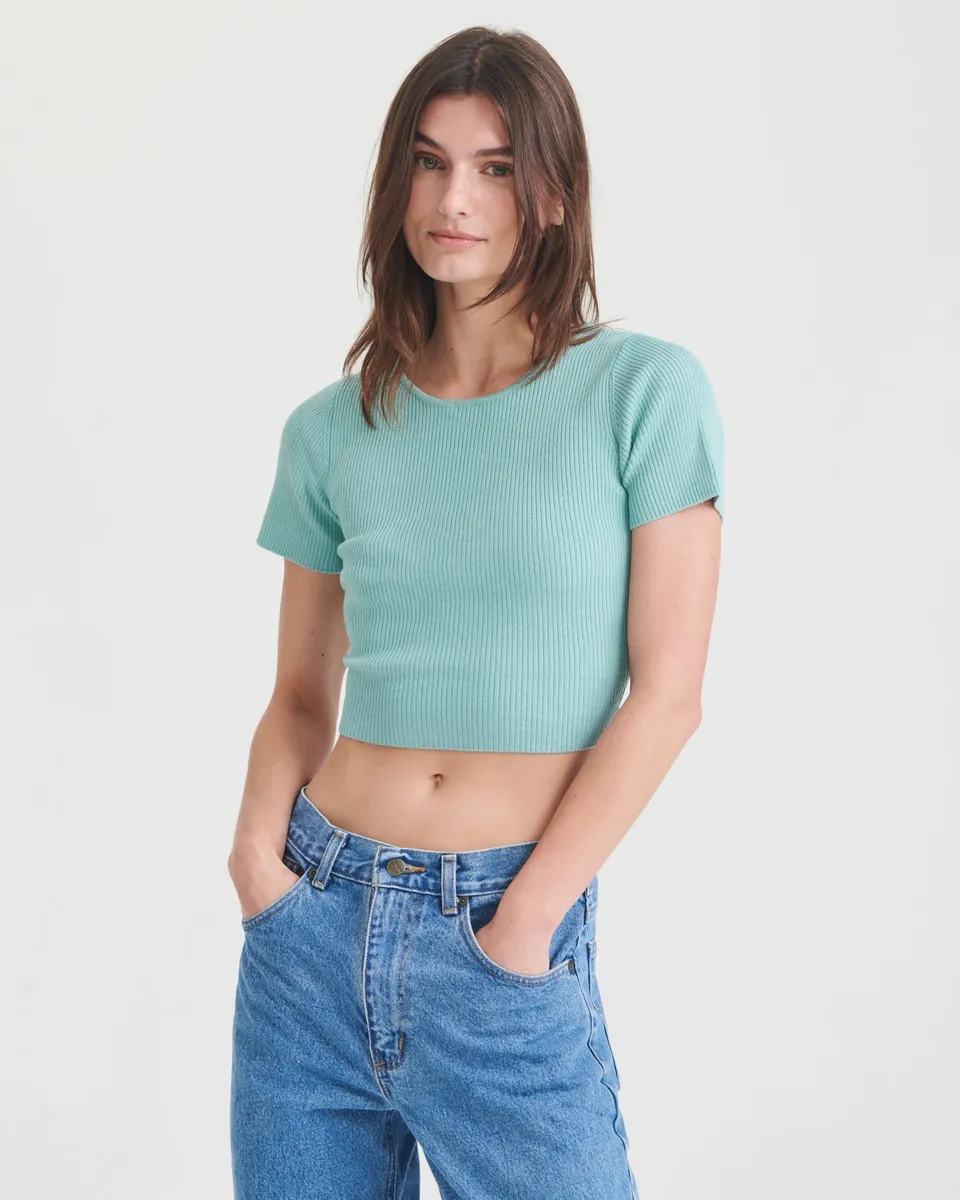 Wool Silk Reversible Twist Top 9