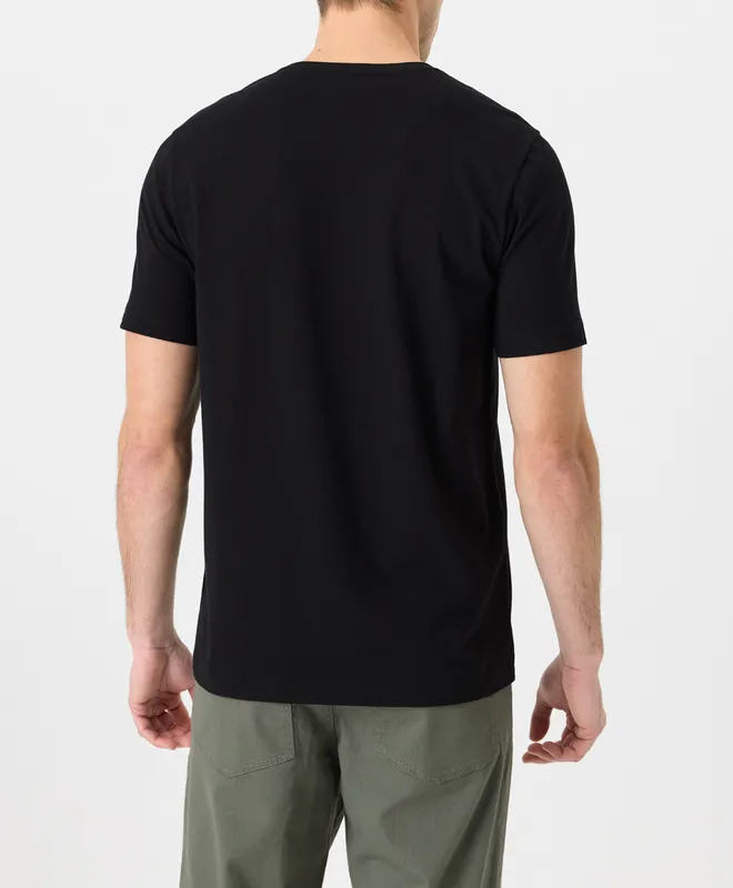 PACT Men's Black Cool Stretch Classic Fit Crewneck Tee S 4
