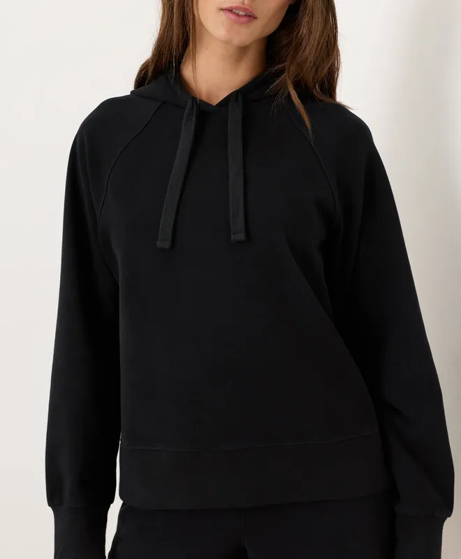 PACT Women's Black CloudKnit Hoodie XS 2