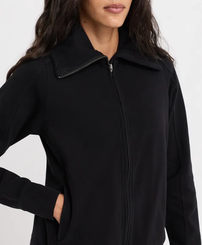 PACT Women's Black CloudKnit Jacket XS 2