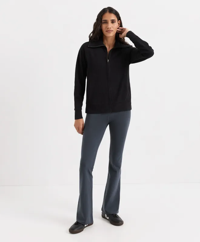 PACT Women's Black CloudKnit Jacket XS 3