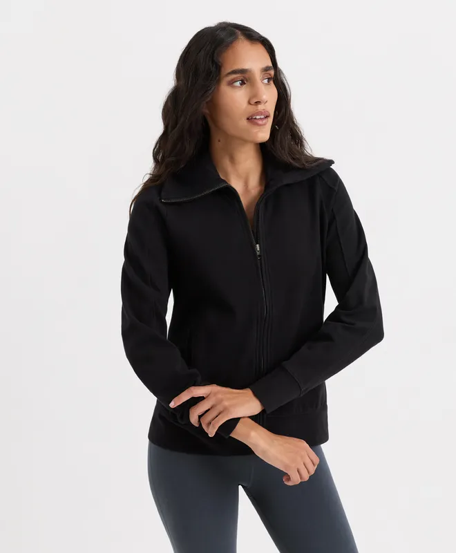 PACT Women's Black CloudKnit Jacket XS 5