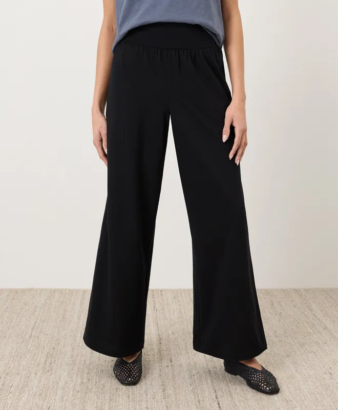 PACT Women's Black Easy Drape Pant XS 5