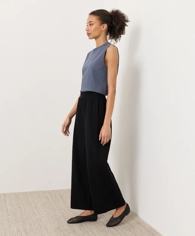 PACT Women's Black Easy Drape Pant XS 7