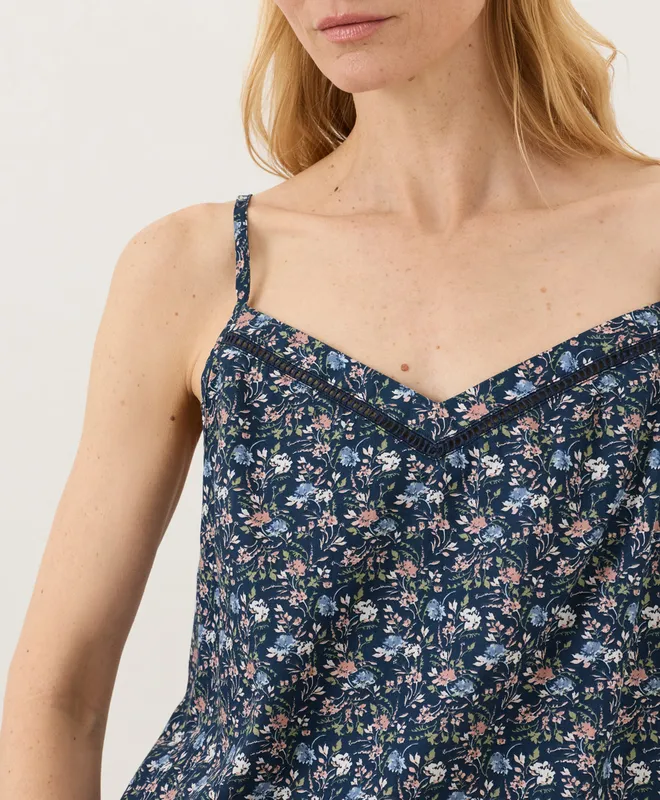 PACT Women's Ditsy Dayspring Breezy Cotton Sleep Cami XS 4
