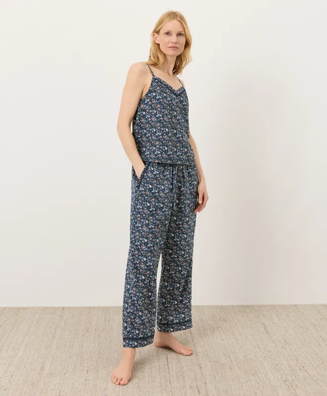 PACT Women's Ditsy Dayspring Breezy Cotton Sleep Pant XS 2