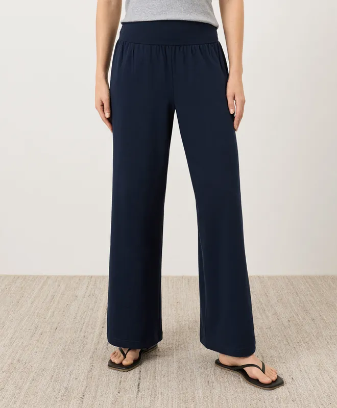 PACT Women's Navy Easy Drape Pant XS