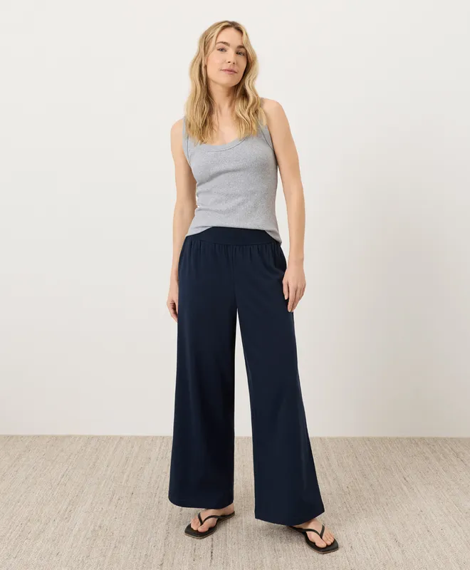 PACT Women's Navy Easy Drape Pant XS 2