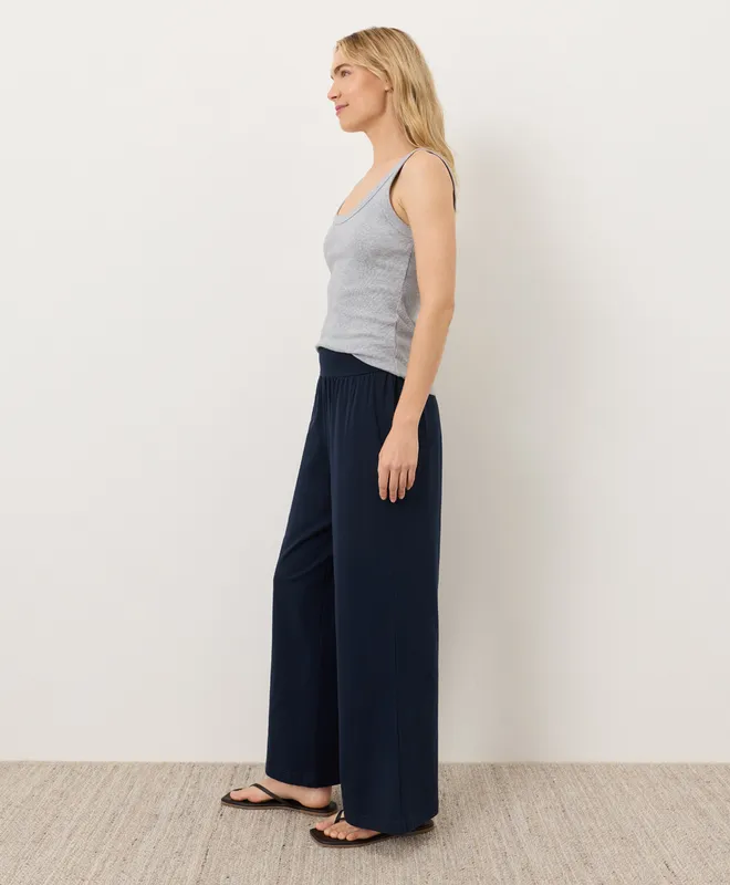 PACT Women's Navy Easy Drape Pant XS 3