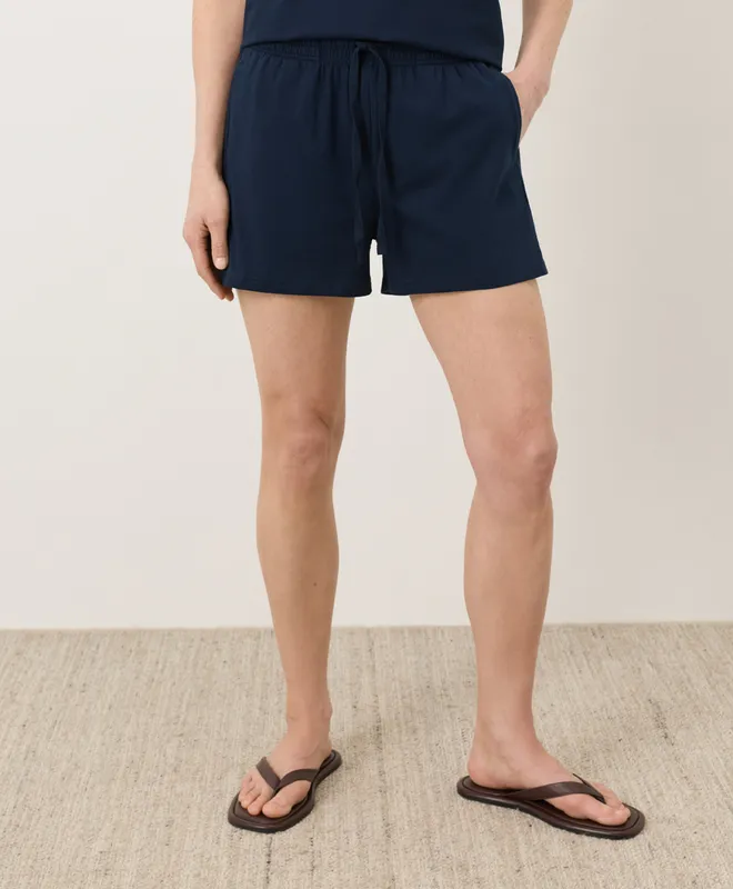PACT Women's Navy Luxe Essential Short XS