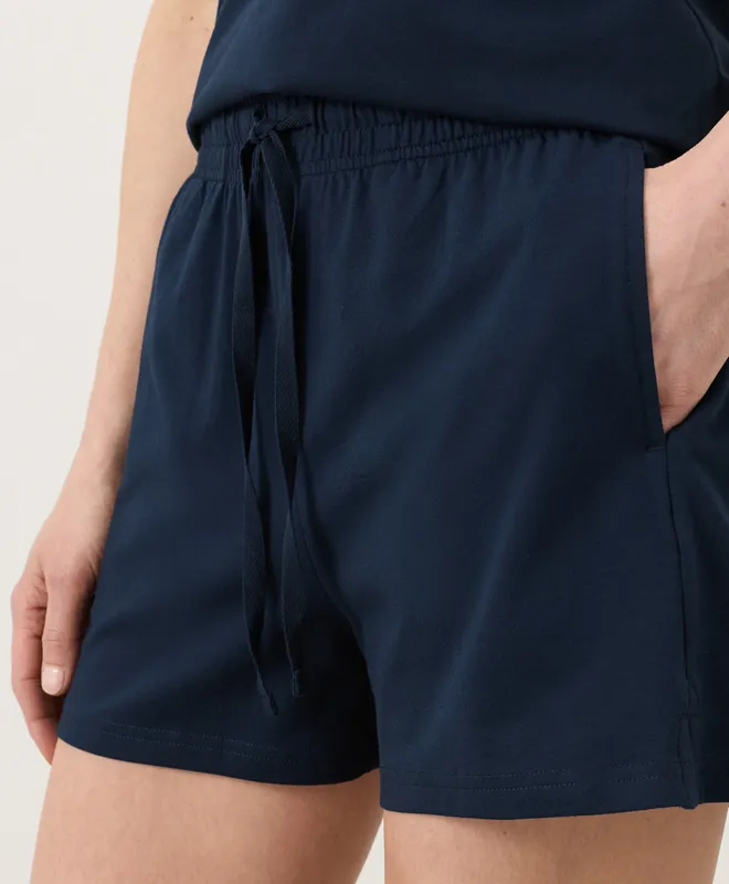 PACT Women's Navy Luxe Essential Short XS 4