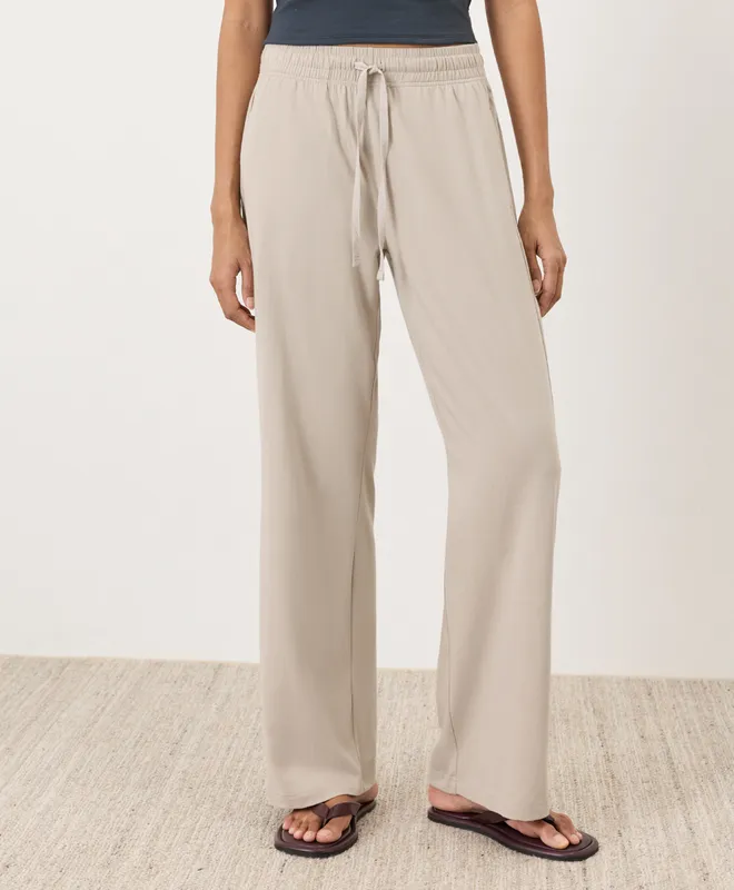 PACT Women's Nickel Grey Luxe Essential Lounge Pant M