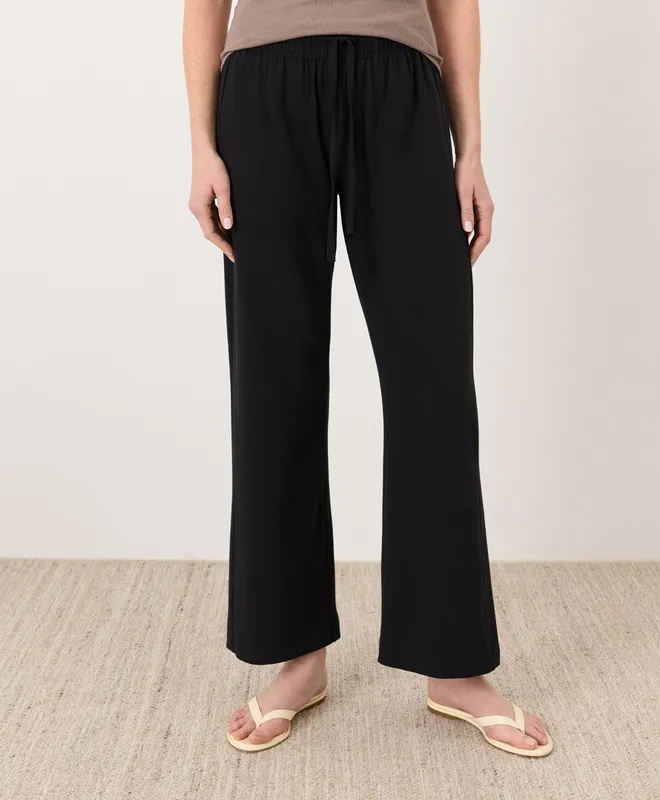 PACT Women's Nickel Grey Luxe Essential Lounge Pant M 5