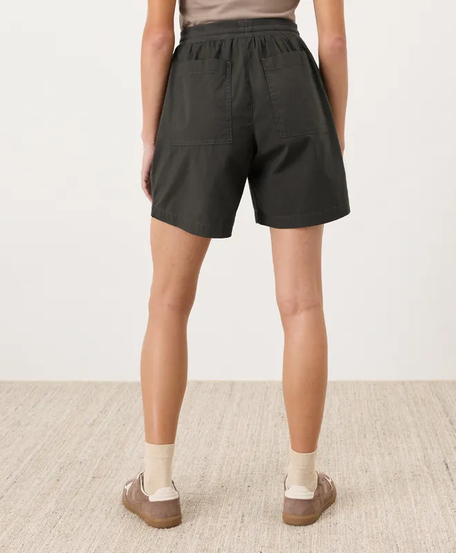 PACT Women's Oak Stretch Poplin Short XS 4