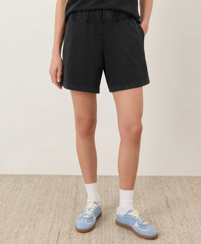 PACT Women's Washed Black Weekends Beach Short XS
