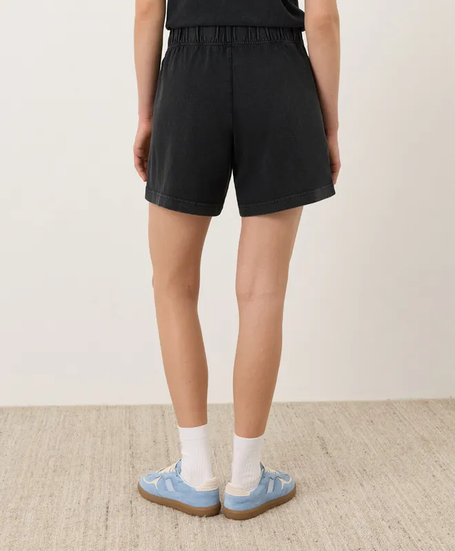 PACT Women's Washed Black Weekends Beach Short XS 4