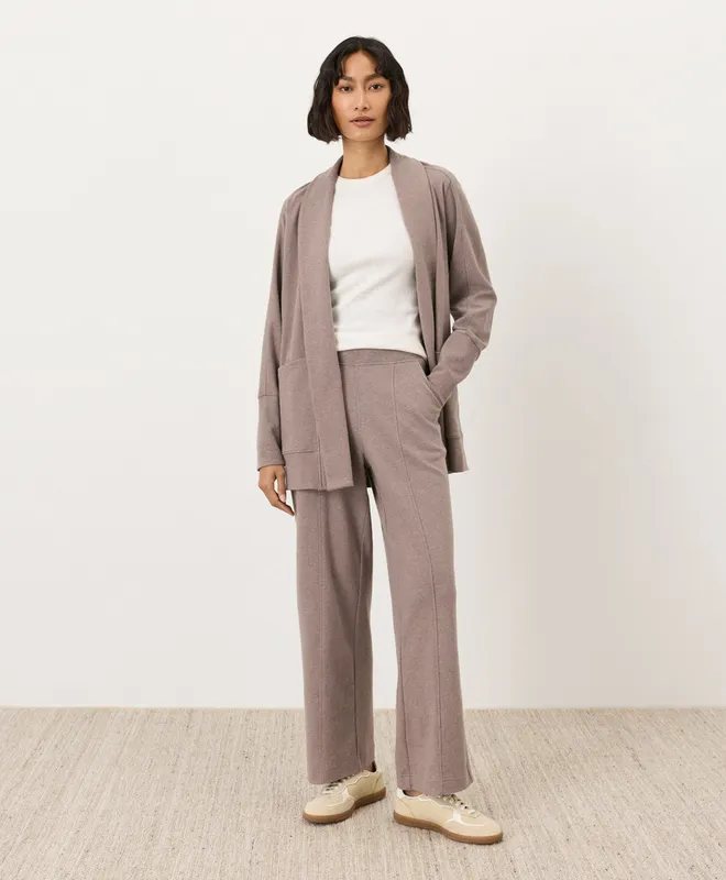 Women’s Airplane Pintuck Wide Leg Pant made with Organic Cotton 3