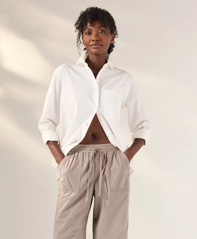 Women’s All Day Poplin Classic Shirt made with Organic Cotton 8