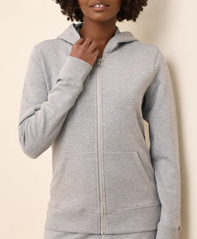 Women’s Brushed Fleece Zip Hoodie made with Organic Cotton 3