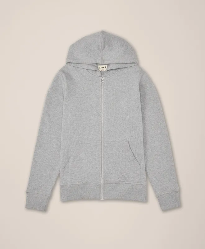 Women’s Brushed Fleece Zip Hoodie made with Organic Cotton 7