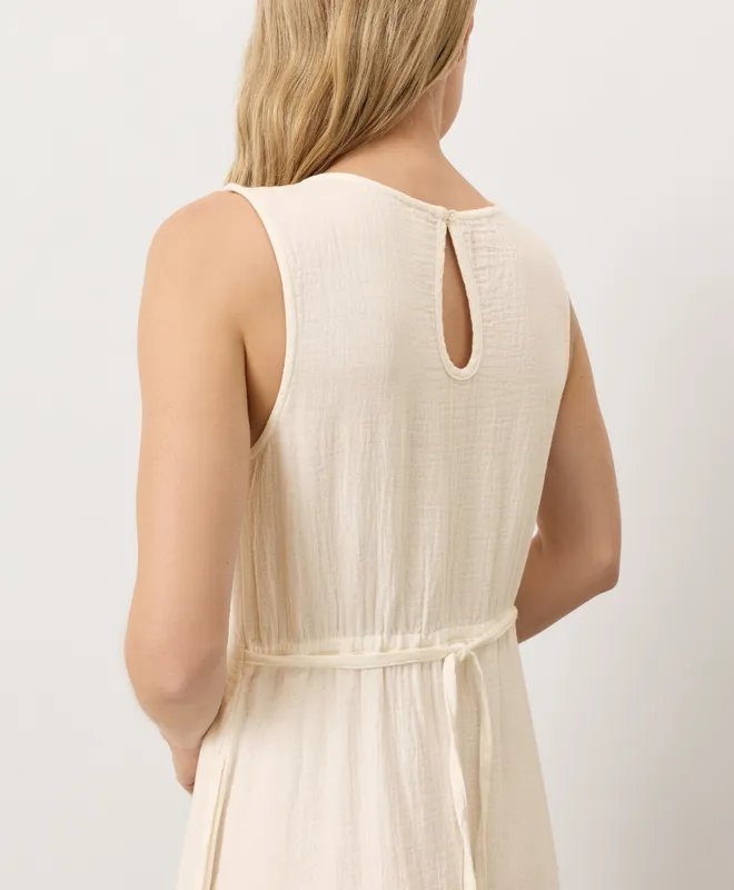 Women’s Coastal Double Gauze Beach To Brunch Maxi Dress made with Organic Cotton 6