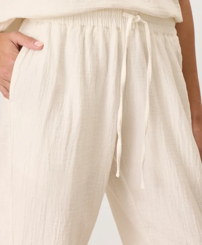 Women’s Coastal Double Gauze Tapered Pull-on Pant made with Organic Cotton 6