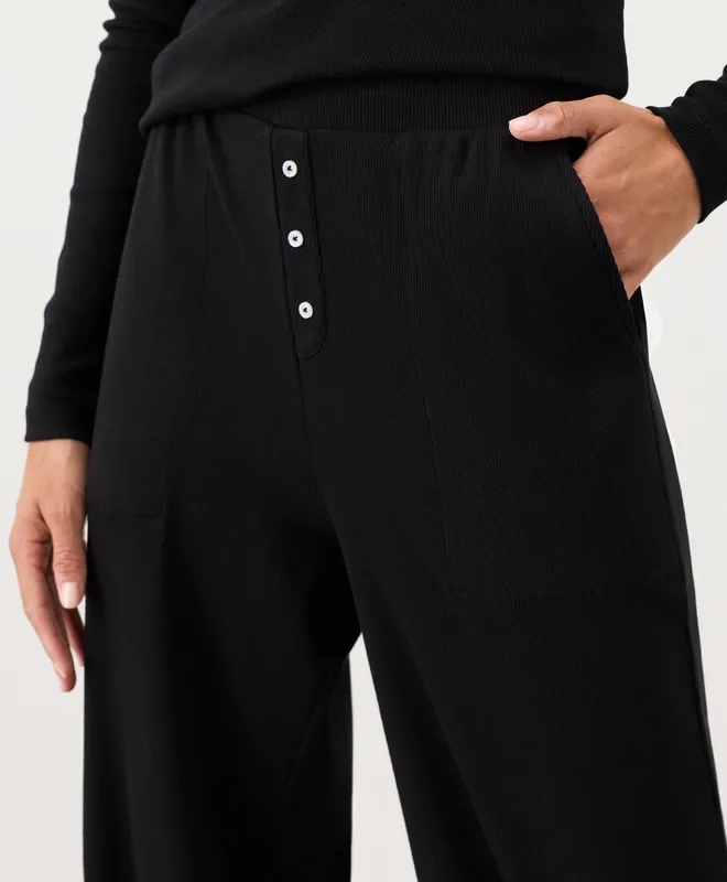 Women’s Dream Rib Wide Leg Lounge Pant made with Organic Cotton 5