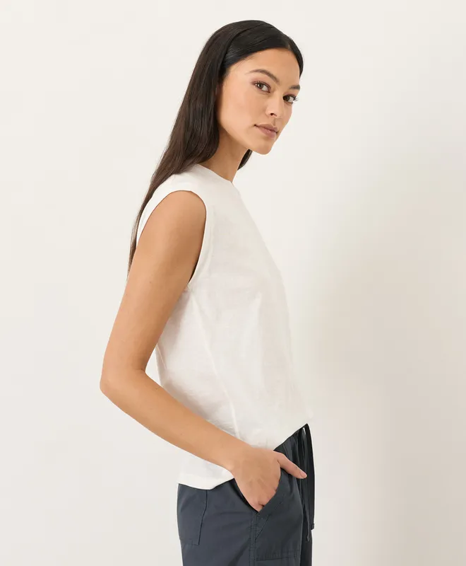 Women’s Featherweight Slub Relaxed Muscle Tee made with Organic Cotton 5