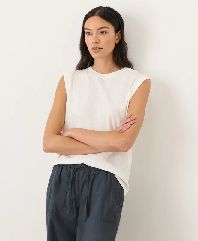 Women’s Featherweight Slub Relaxed Muscle Tee made with Organic Cotton 8