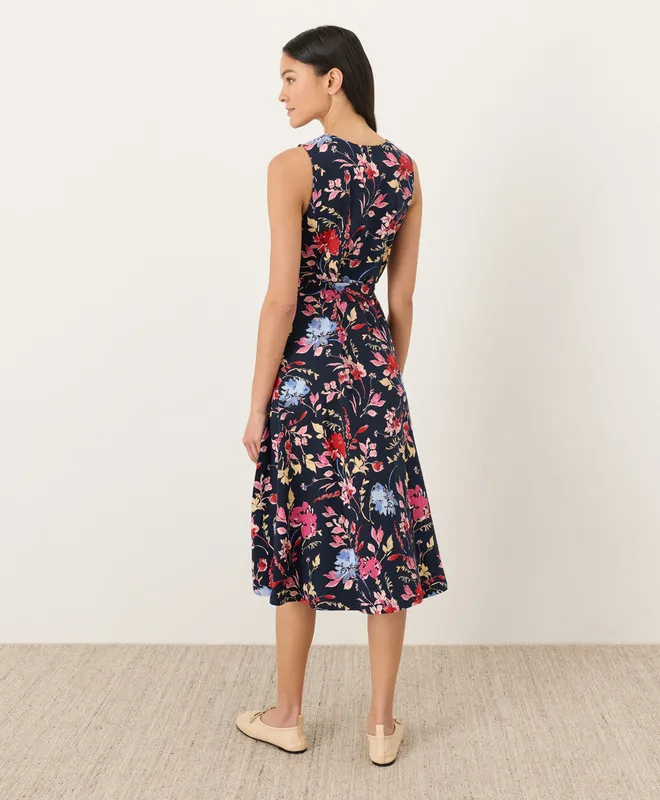 Women’s Fit & Flare Easy V-neck Dress made with Organic Cotton 3