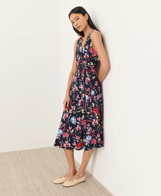 Women’s Fit & Flare Easy V-neck Dress made with Organic Cotton 4