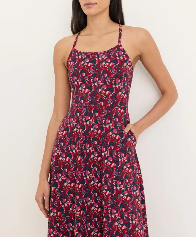 Women’s Fit & Flare Midi Dress made with Organic Cotton 5