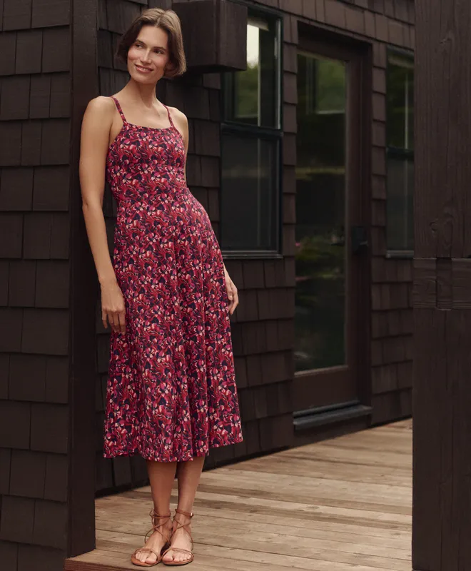 Women’s Fit & Flare Midi Dress made with Organic Cotton 8