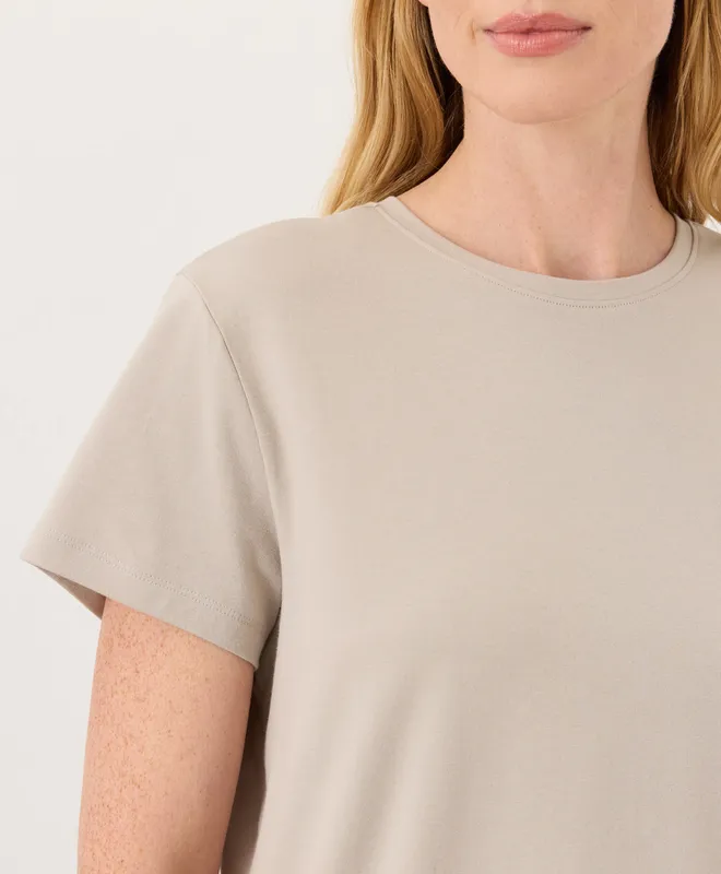 Women’s Luxe Essential Crewneck Tee made with Organic Cotton 3