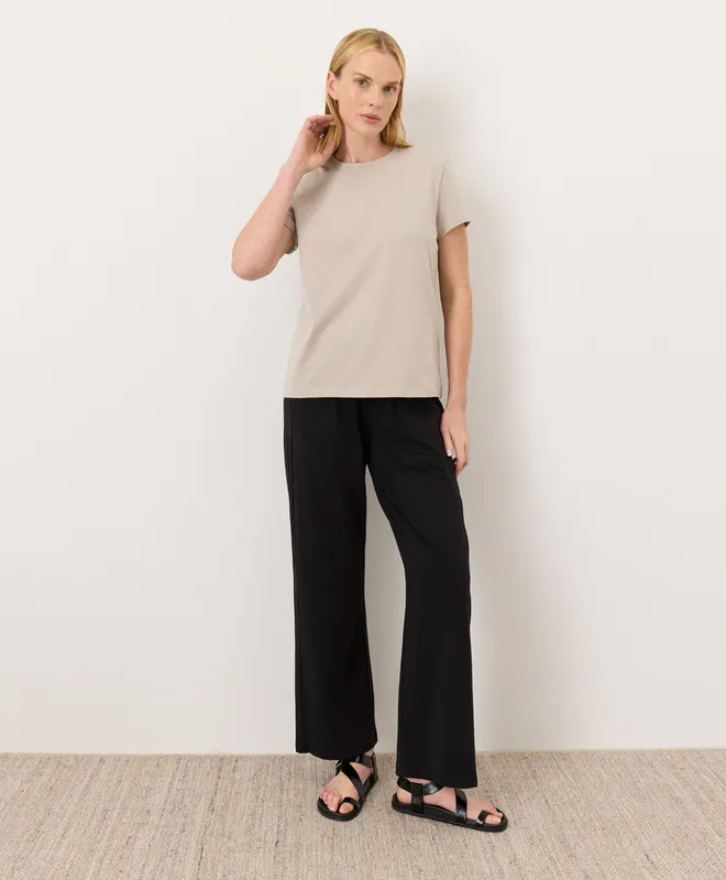 Women’s Luxe Essential Crewneck Tee made with Organic Cotton 4