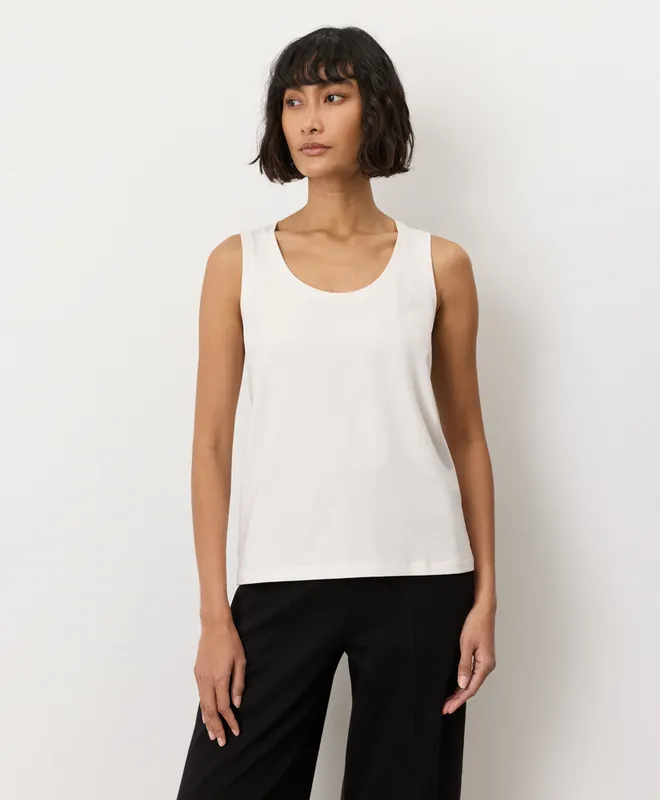 Women’s Luxe Essential Scoop Neck Tank made with Organic Cotton 2