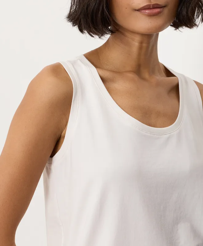 Women’s Luxe Essential Scoop Neck Tank made with Organic Cotton 3