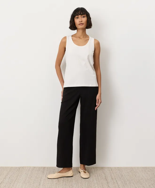 Women’s Luxe Essential Scoop Neck Tank made with Organic Cotton 4